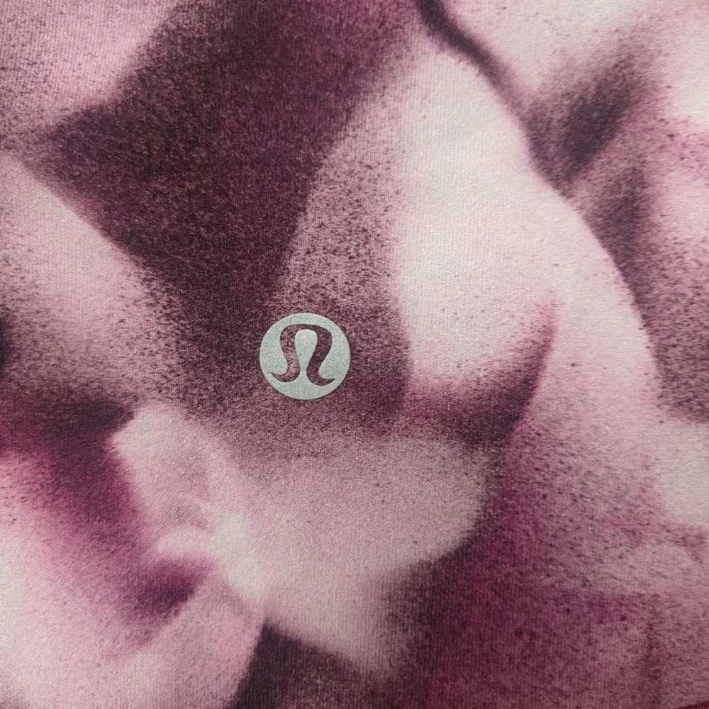 Lululemon Athletic Wear Womens 4 Purple Pink Tank Top And Leggings Tie Dye‎ Yoga